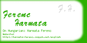 ferenc harmata business card